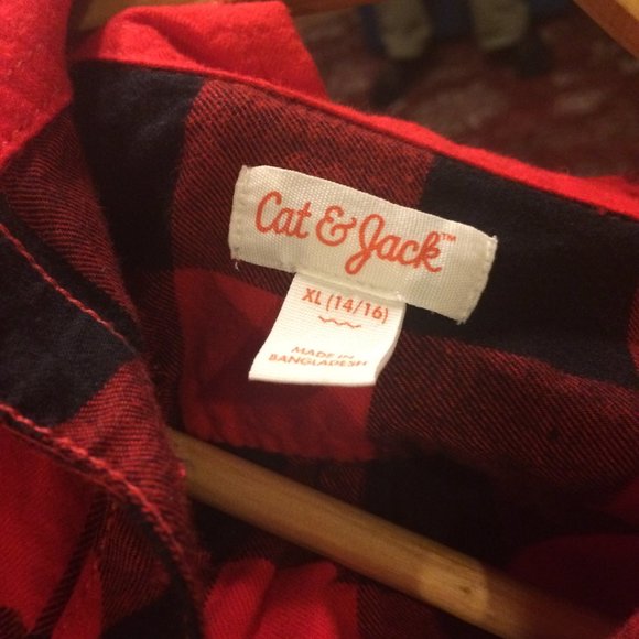 Cat N Jack Flannel Button Down Shirt - Picture 3 of 3